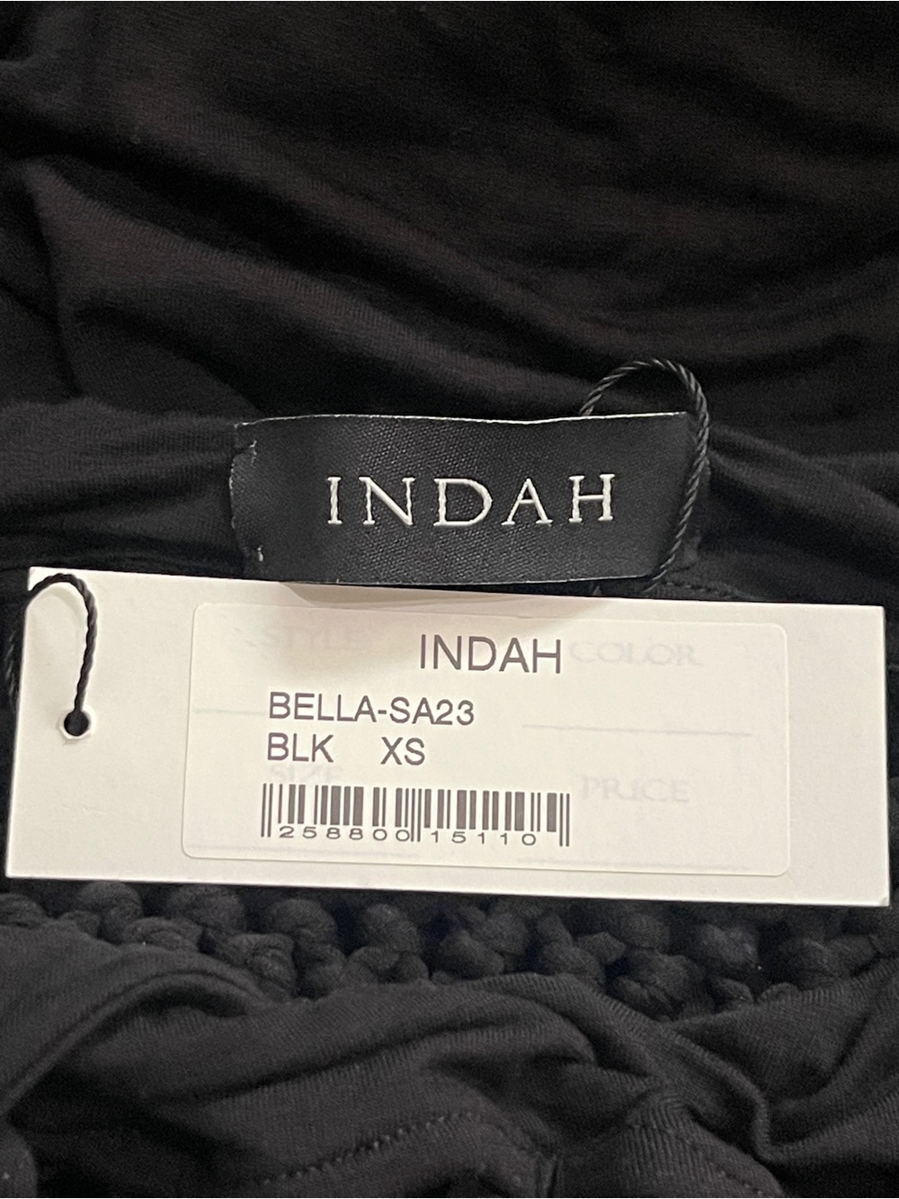 NEW INDAH BELLA DRESS $240 Black Mesh Cutout Maxi Dress Crochet Sz XS - Picture 11 of 16